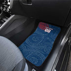 Personalized Sydney Roosters Car Mats Polynesian Tribal Chest and Sleeve Tattoo