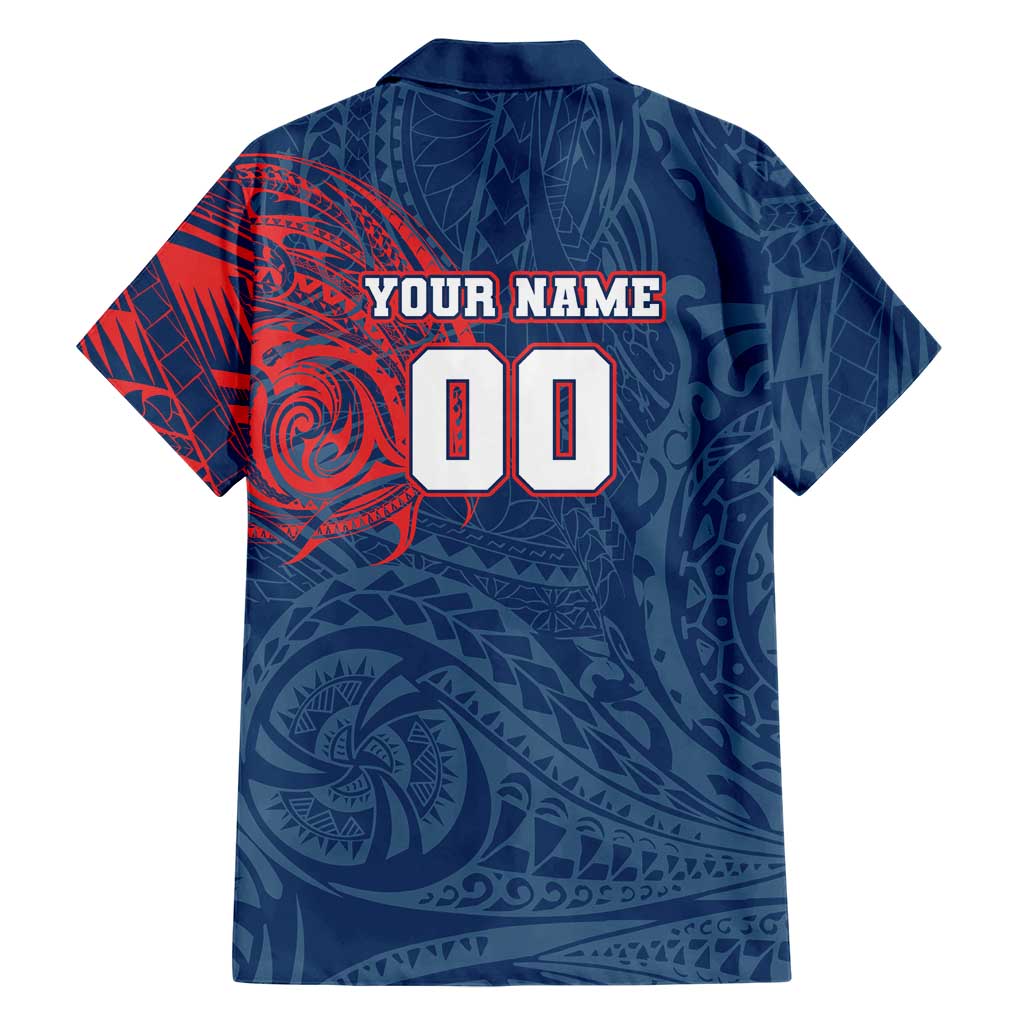 Personalized Sydney Roosters Family Matching Long Sleeve Bodycon Dress and Hawaiian Shirt Polynesian Tribal Chest and Sleeve Tattoo