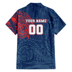 Personalized Sydney Roosters Family Matching Puletasi and Hawaiian Shirt Polynesian Tribal Chest and Sleeve Tattoo