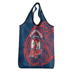Personalized Sydney Roosters Grocery Bag Polynesian Tribal Chest and Sleeve Tattoo