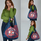 Personalized Sydney Roosters Grocery Bag Polynesian Tribal Chest and Sleeve Tattoo