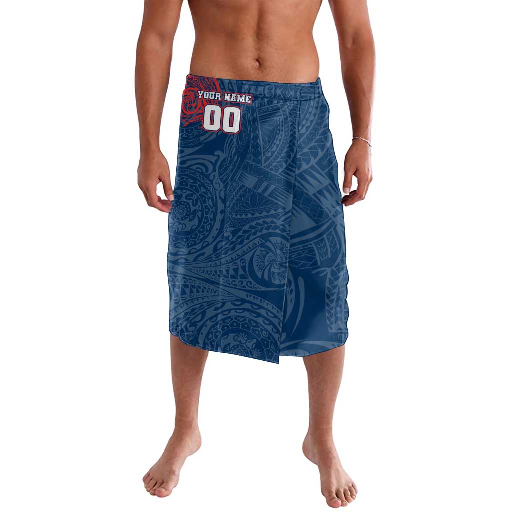 Personalized Sydney Roosters Lavalava Polynesian Tribal Chest and Sleeve Tattoo