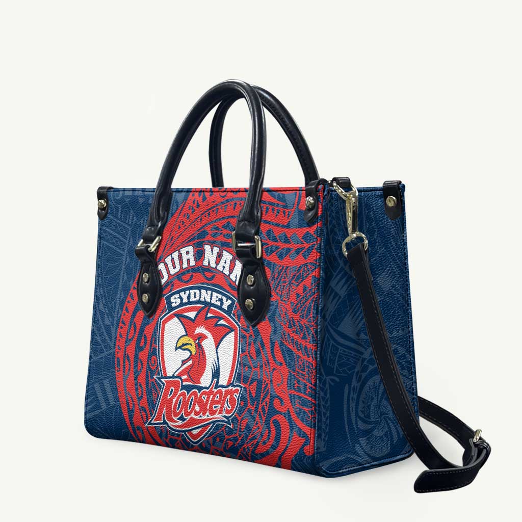Personalized Sydney Roosters Leather Bag Polynesian Tribal Chest and Sleeve Tattoo