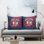 Personalized Sydney Roosters Pillow Cover Polynesian Tribal Chest and Sleeve Tattoo