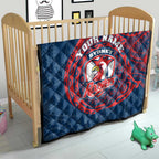 Personalized Sydney Roosters Quilt Polynesian Tribal Chest and Sleeve Tattoo