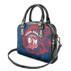 Personalized Sydney Roosters Shoulder Handbag Polynesian Tribal Chest and Sleeve Tattoo