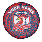 Personalized Sydney Roosters Spare Tire Cover Polynesian Tribal Chest and Sleeve Tattoo