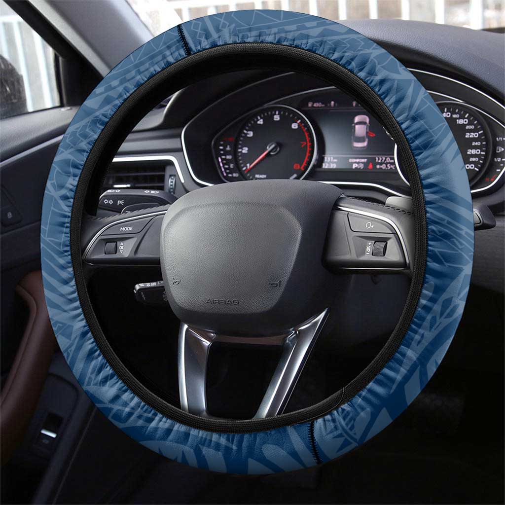 Sydney Roosters Steering Wheel Cover Polynesian Tribal Chest and Sleeve Tattoo