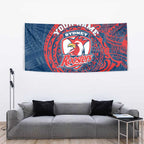 Personalized Sydney Roosters Tapestry Polynesian Tribal Chest and Sleeve Tattoo