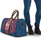 Personalized Sydney Roosters Travel Bag Polynesian Tribal Chest and Sleeve Tattoo