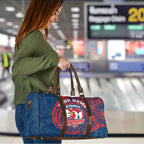 Personalized Sydney Roosters Travel Bag Polynesian Tribal Chest and Sleeve Tattoo