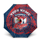 Personalized Sydney Roosters Umbrella Polynesian Tribal Chest and Sleeve Tattoo
