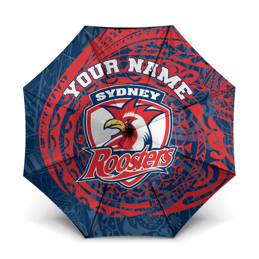 Personalized Sydney Roosters Umbrella Polynesian Tribal Chest and Sleeve Tattoo