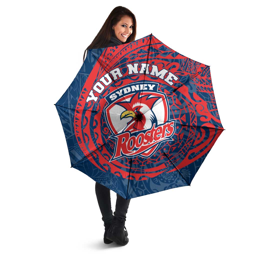 Personalized Sydney Roosters Umbrella Polynesian Tribal Chest and Sleeve Tattoo
