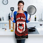Personalized St George Illawarra Dragons Apron Polynesian Tribal Chest and Sleeve Tattoo