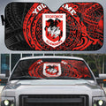 Personalized St George Illawarra Dragons Auto Sun Shade Polynesian Tribal Chest and Sleeve Tattoo