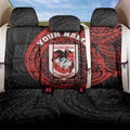 Personalized St George Illawarra Dragons Back Car Seat Cover Polynesian Tribal Chest and Sleeve Tattoo