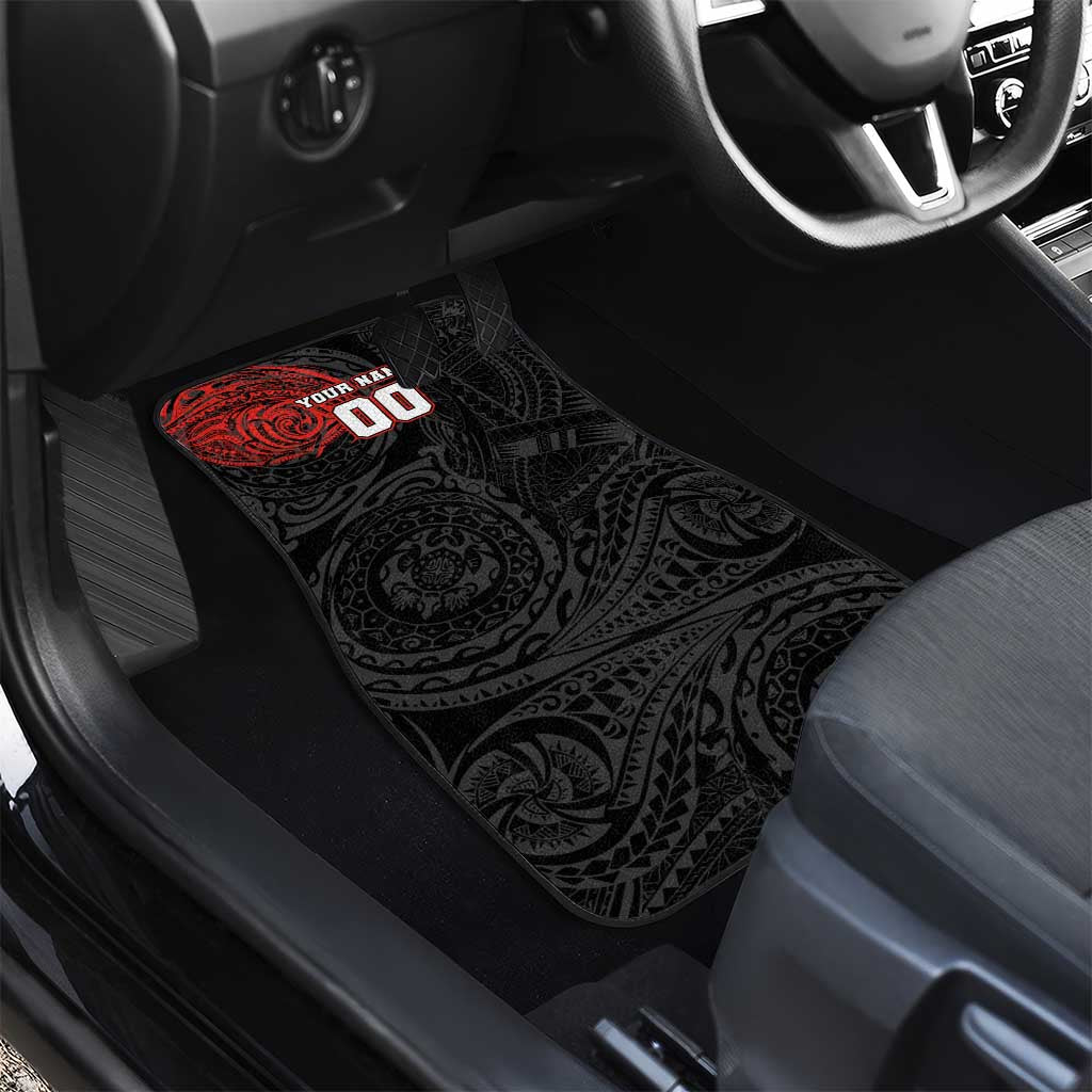 Personalized St George Illawarra Dragons Car Mats Polynesian Tribal Chest and Sleeve Tattoo