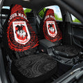 Personalized St George Illawarra Dragons Car Seat Cover Polynesian Tribal Chest and Sleeve Tattoo