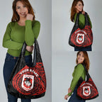 Personalized St George Illawarra Dragons Grocery Bag Polynesian Tribal Chest and Sleeve Tattoo