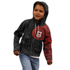 Personalized St George Illawarra Dragons Kid Hoodie Polynesian Tribal Chest and Sleeve Tattoo
