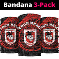 Personalized St George Illawarra Dragons Neck Gaiter Polynesian Tribal Chest and Sleeve Tattoo