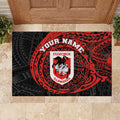 Personalized St George Illawarra Dragons Rubber Doormat Polynesian Tribal Chest and Sleeve Tattoo