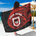 Personalized St George Illawarra Dragons Sarong Polynesian Tribal Chest and Sleeve Tattoo