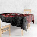 Personalized St George Illawarra Dragons Tablecloth Polynesian Tribal Chest and Sleeve Tattoo
