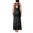 Personalized St George Illawarra Dragons Tank Maxi Dress Polynesian Tribal Chest and Sleeve Tattoo