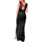 Personalized St George Illawarra Dragons Tank Maxi Dress Polynesian Tribal Chest and Sleeve Tattoo