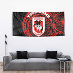 Personalized St George Illawarra Dragons Tapestry Polynesian Tribal Chest and Sleeve Tattoo