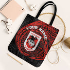 Personalized St George Illawarra Dragons Tote Bag Polynesian Tribal Chest and Sleeve Tattoo