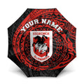 Personalized St George Illawarra Dragons Umbrella Polynesian Tribal Chest and Sleeve Tattoo