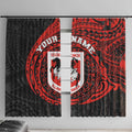 Personalized St George Illawarra Dragons Window Curtain Polynesian Tribal Chest and Sleeve Tattoo