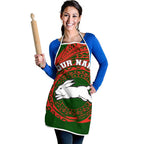 Personalized South Sydney Rabbitohs Apron Polynesian Tribal Chest and Sleeve Tattoo