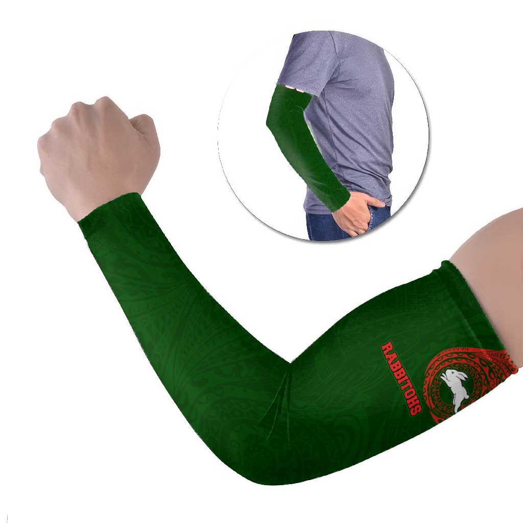Personalized South Sydney Rabbitohs Arm Sleeves Polynesian Tribal Chest and Sleeve Tattoo