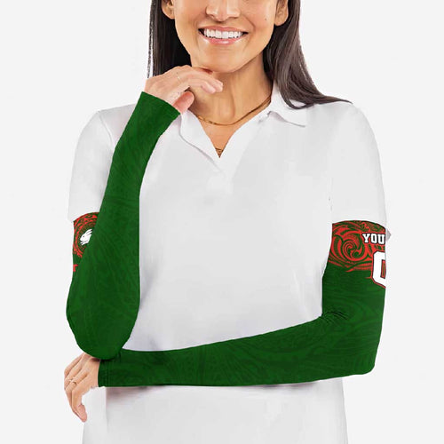 Personalized South Sydney Rabbitohs Arm Sleeves Polynesian Tribal Chest and Sleeve Tattoo