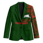 Personalized South Sydney Rabbitohs Blazer Polynesian Tribal Chest and Sleeve Tattoo