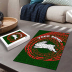 Personalized South Sydney Rabbitohs Puzzle Polynesian Tribal Chest and Sleeve Tattoo