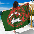Personalized South Sydney Rabbitohs Sarong Polynesian Tribal Chest and Sleeve Tattoo
