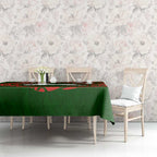 Personalized South Sydney Rabbitohs Tablecloth Polynesian Tribal Chest and Sleeve Tattoo
