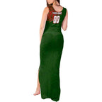 Personalized South Sydney Rabbitohs Tank Maxi Dress Polynesian Tribal Chest and Sleeve Tattoo