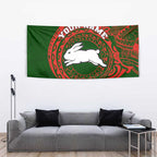Personalized South Sydney Rabbitohs Tapestry Polynesian Tribal Chest and Sleeve Tattoo