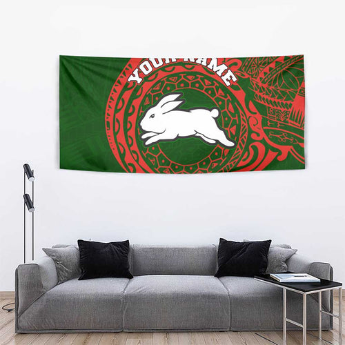 Personalized South Sydney Rabbitohs Tapestry Polynesian Tribal Chest and Sleeve Tattoo