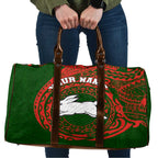Personalized South Sydney Rabbitohs Travel Bag Polynesian Tribal Chest and Sleeve Tattoo