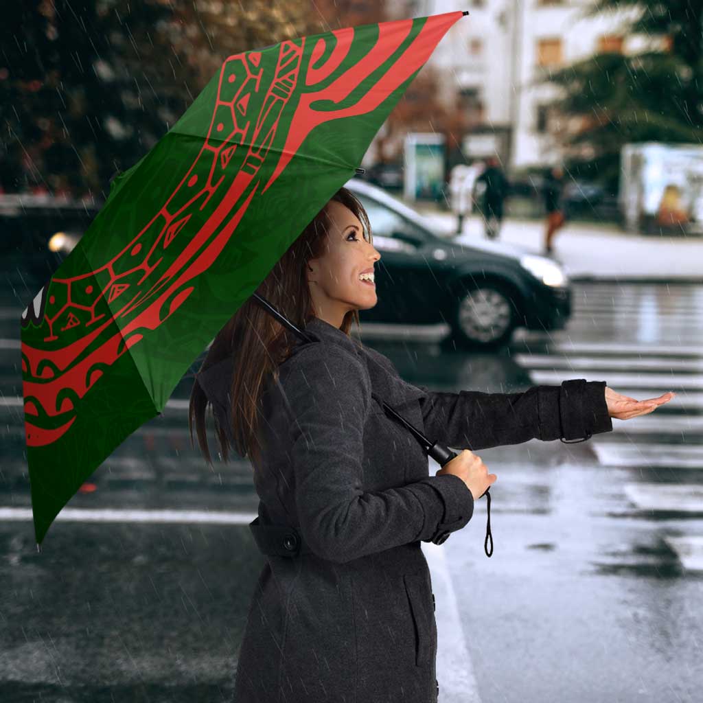Personalized South Sydney Rabbitohs Umbrella Polynesian Tribal Chest and Sleeve Tattoo