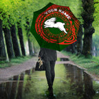 Personalized South Sydney Rabbitohs Umbrella Polynesian Tribal Chest and Sleeve Tattoo