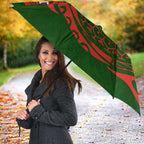 Personalized South Sydney Rabbitohs Umbrella Polynesian Tribal Chest and Sleeve Tattoo