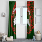 Personalized South Sydney Rabbitohs Window Curtain Polynesian Tribal Chest and Sleeve Tattoo